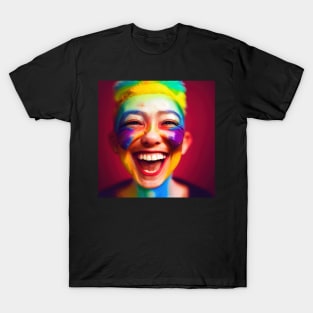 Rainbow Smile Face T-Shirt